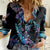 Personalised Polynesia Ribbon Butterflies Women Casual Shirt Silver Fern Breast Cancer With Papua Shell Pattern - Wonder Print Shop