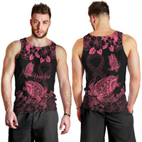 personalised-polynesian-turtle-ribbon-men-tank-top-think-pink-breast-cancer-with-pacific-hibiscus