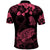 Personalised Polynesian Turtle Ribbon Polo Shirt Think Pink Breast Cancer With Pacific Hibiscus - Wonder Print Shop