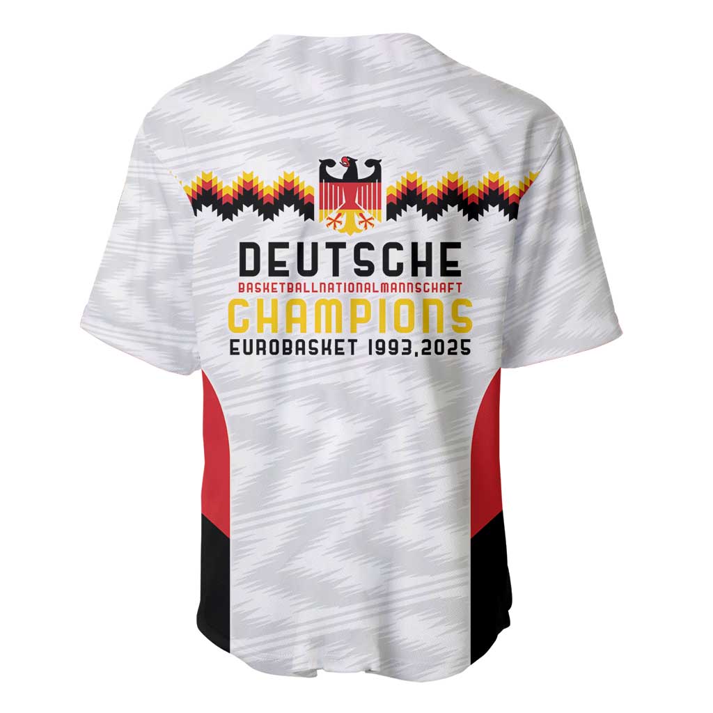 Germany Basketball History Champion Baseball Jersey Deutschland Black Red Gold Victory - Wonder Print Shop