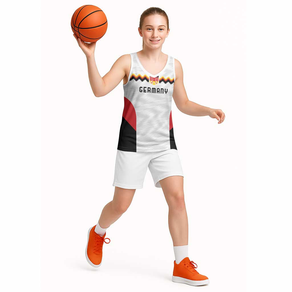 Germany Basketball History Champion Basketball Jersey Deutschland Black Red Gold Victory - Wonder Print Shop