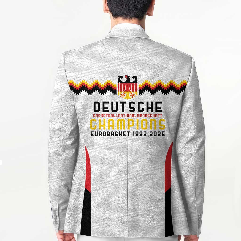 Germany Basketball History Champion Blazer Deutschland Black Red Gold Victory - Wonder Print Shop