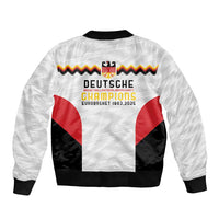 Germany Basketball History Champion Bomber Jacket Deutschland Black Red Gold Victory - Wonder Print Shop