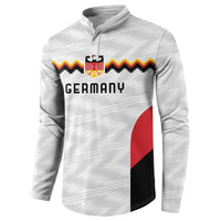 Germany Basketball History Champion Button Sweatshirt Deutschland Black Red Gold Victory - Wonder Print Shop