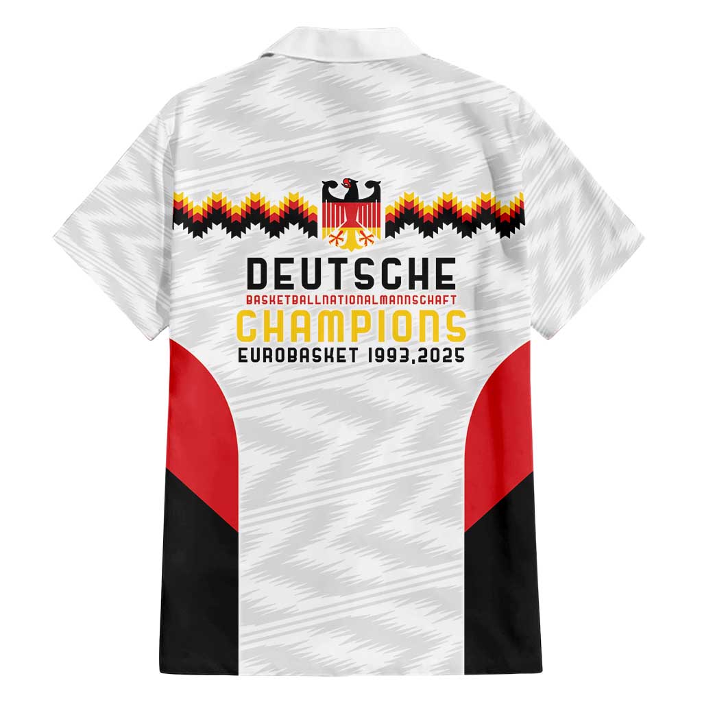 Germany Basketball History Champion Hawaiian Shirt Deutschland Black Red Gold Victory - Wonder Print Shop
