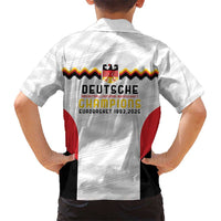 Germany Basketball History Champion Kid Hawaiian Shirt Deutschland Black Red Gold Victory - Wonder Print Shop