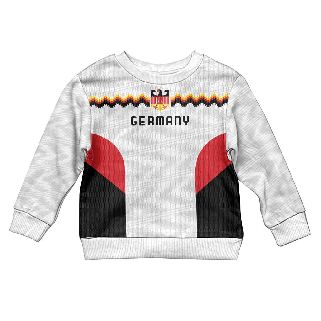 Germany Basketball History Champion Kid Ugly Christmas Sweater Deutschland Black Red Gold Victory - Wonder Print Shop