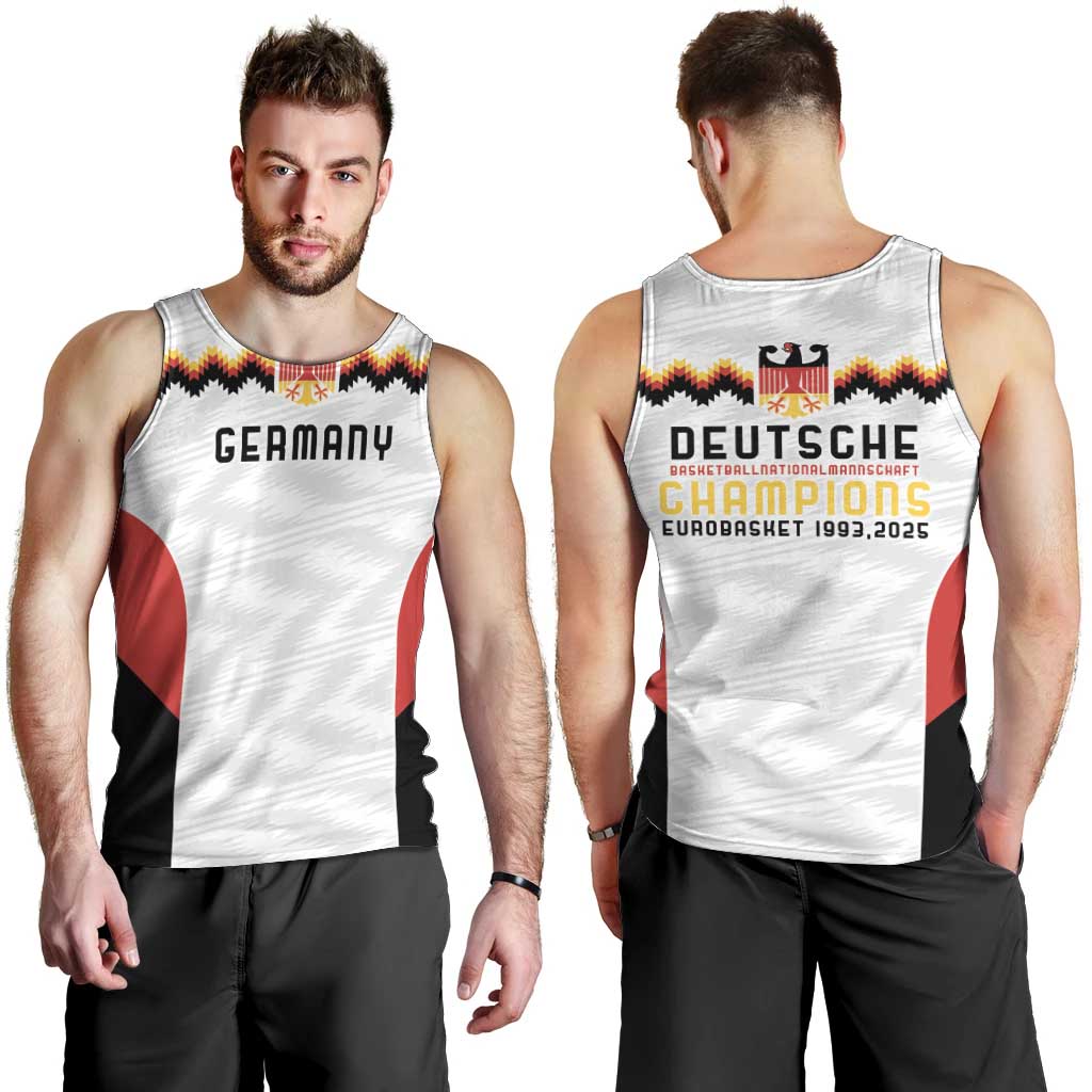 Germany Basketball History Champion Men Tank Top Deutschland Black Red Gold Victory - Wonder Print Shop