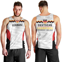 Germany Basketball History Champion Men Tank Top Deutschland Black Red Gold Victory - Wonder Print Shop