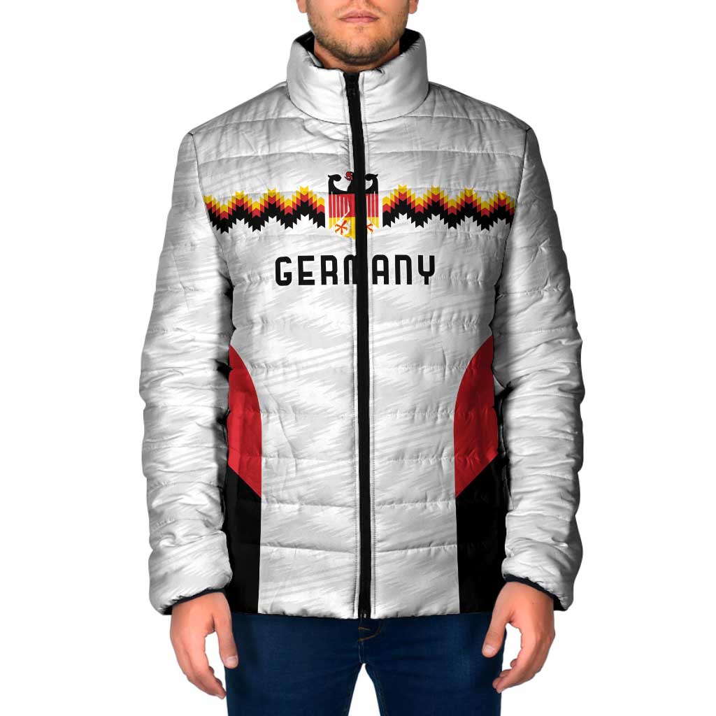 Germany Basketball History Champion Padded Jacket Deutschland Black Red Gold Victory - Wonder Print Shop