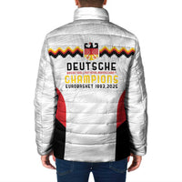 Germany Basketball History Champion Padded Jacket Deutschland Black Red Gold Victory - Wonder Print Shop