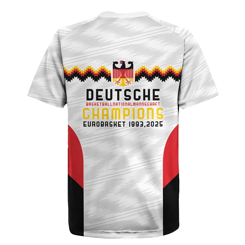 Germany Basketball History Champion Rugby Jersey Deutschland Black Red Gold Victory - Wonder Print Shop