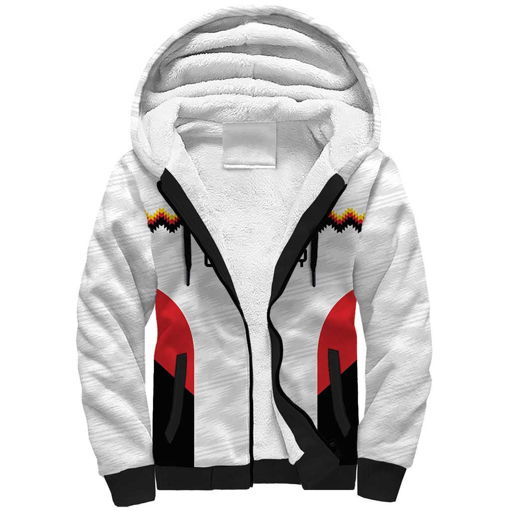 Germany Basketball History Champion Sherpa Hoodie Deutschland Black Red Gold Victory - Wonder Print Shop