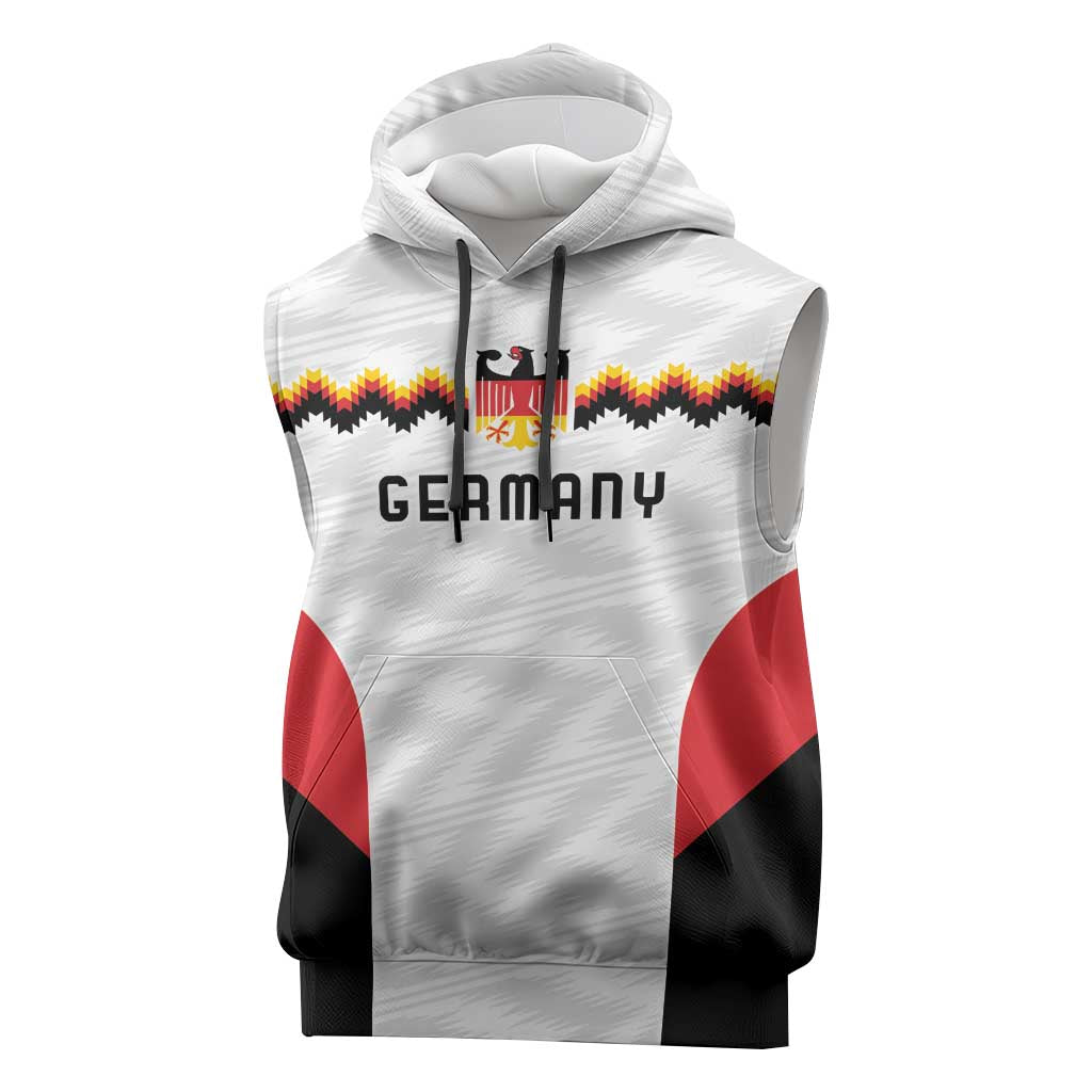 Germany Basketball History Champion Sleeveless Hoodie Deutschland Black Red Gold Victory - Wonder Print Shop