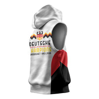 Germany Basketball History Champion Sleeveless Hoodie Deutschland Black Red Gold Victory - Wonder Print Shop