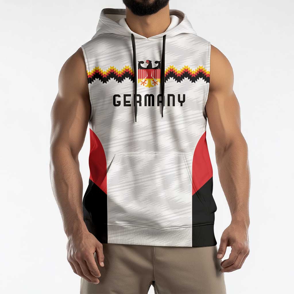 Germany Basketball History Champion Sleeveless Hoodie Deutschland Black Red Gold Victory - Wonder Print Shop