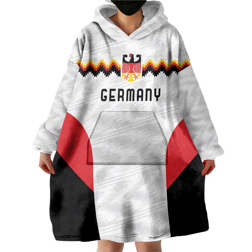 Germany Basketball History Champion Wearable Blanket Hoodie Deutschland Black Red Gold Victory - Wonder Print Shop