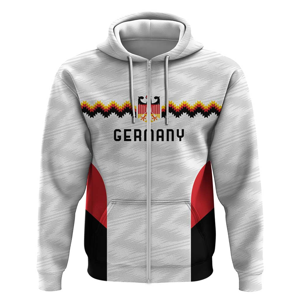 Germany Basketball History Champion Zip Hoodie Deutschland Black Red Gold Victory - Wonder Print Shop