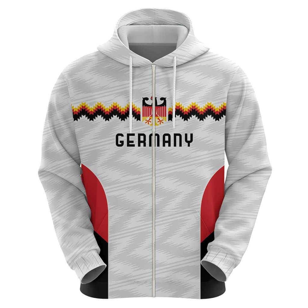 Germany Basketball History Champion Zip Hoodie Deutschland Black Red Gold Victory - Wonder Print Shop