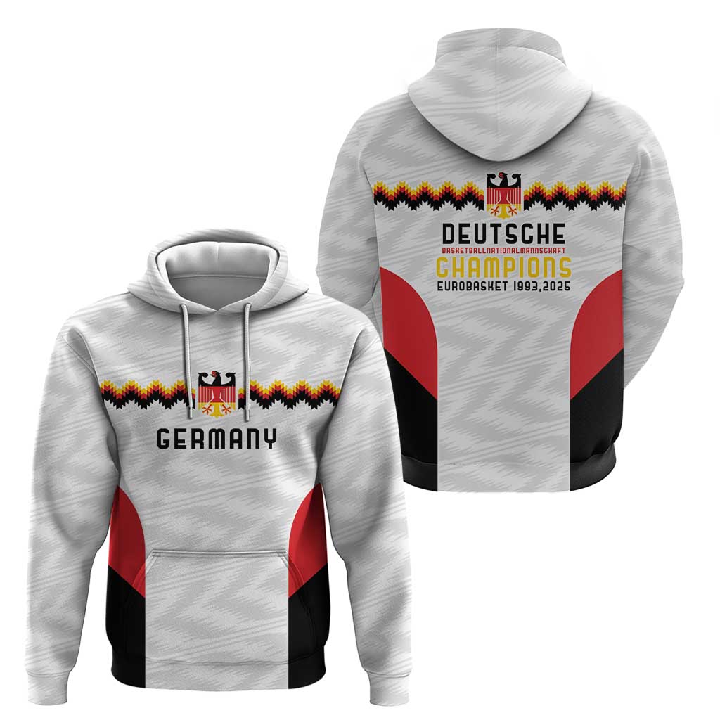 Germany Basketball History Champion Zip Hoodie Deutschland Black Red Gold Victory - Wonder Print Shop