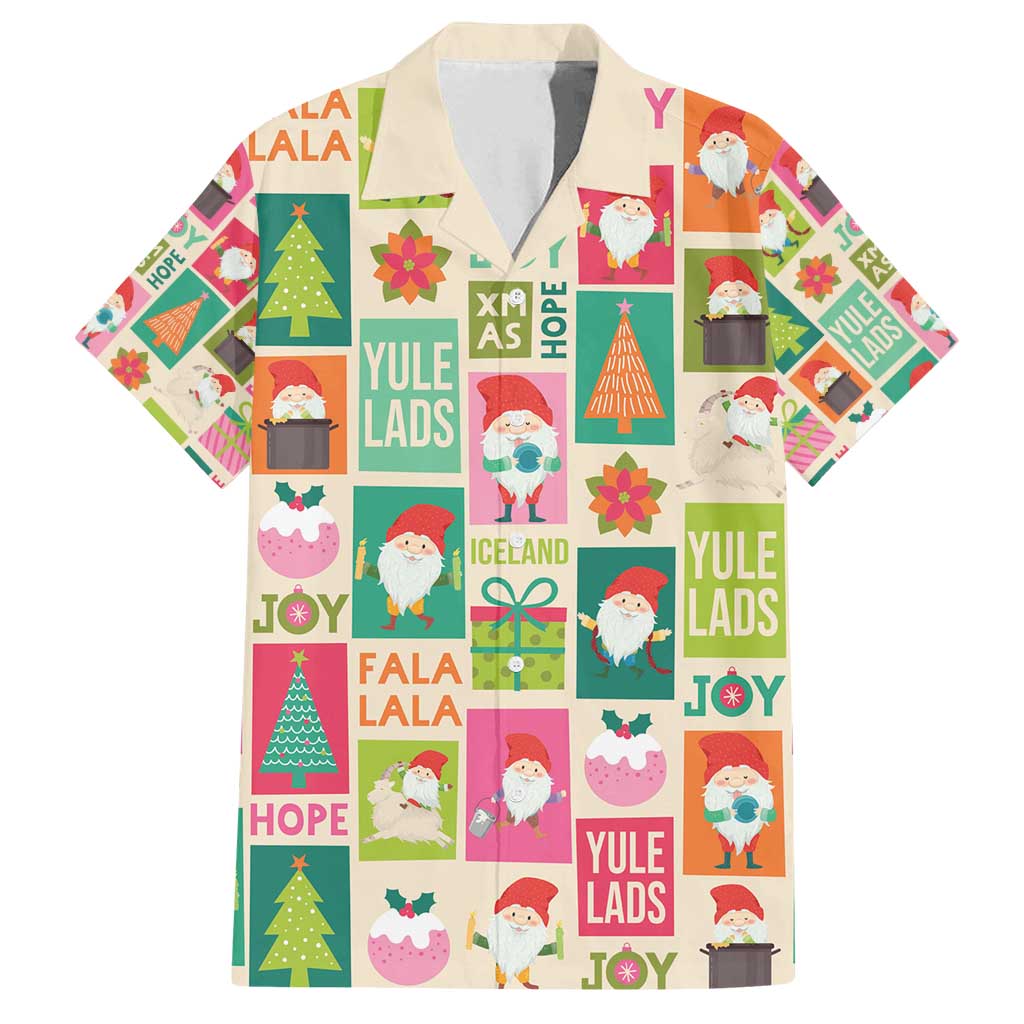 Cute Yule Lads Christmas Family Matching Long Sleeve Bodycon Dress and Hawaiian Shirt Icelandic Jolasveinar Hippie Style LT9 - Wonder Print Shop