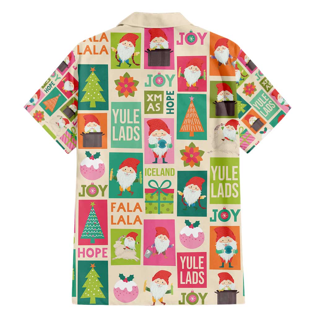 Cute Yule Lads Christmas Family Matching Summer Maxi Dress and Hawaiian Shirt Icelandic Jolasveinar Hippie Style - Wonder Print Shop