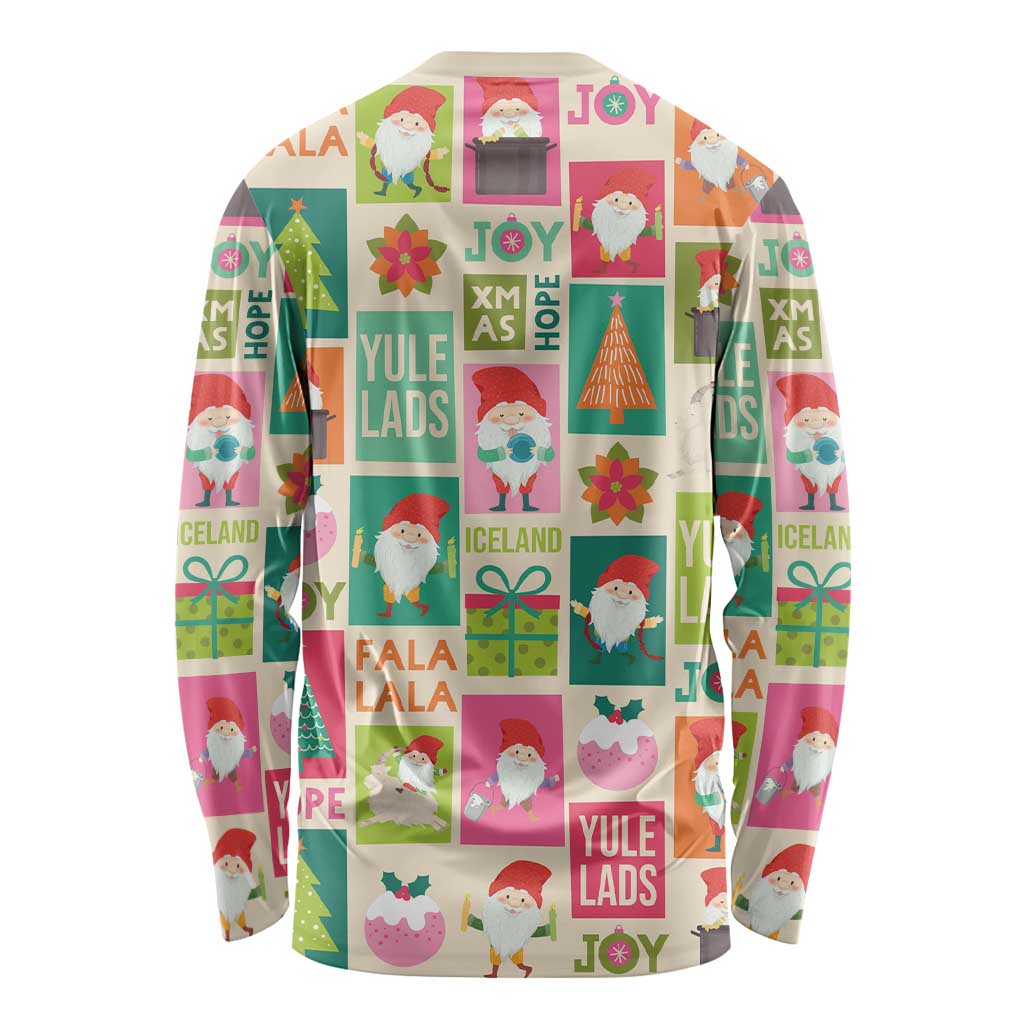 Cute Yule Lads Christmas Long Sleeve Shirt Icelandic Jolasveinar Hippie Style - Wonder Print Shop