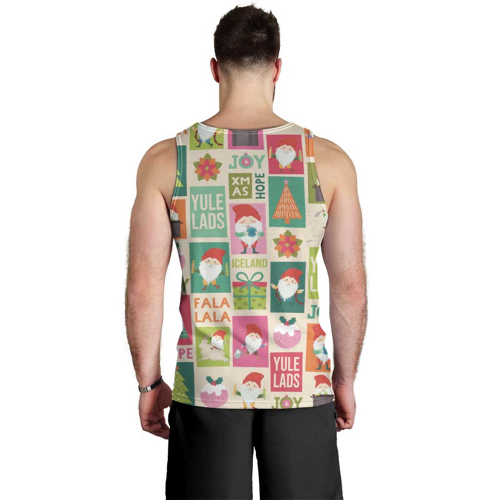 Cute Yule Lads Christmas Men Tank Top Icelandic Jolasveinar Hippie Style - Wonder Print Shop
