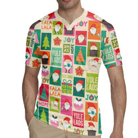 Cute Yule Lads Christmas Rugby Jersey Icelandic Jolasveinar Hippie Style - Wonder Print Shop