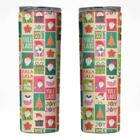 Cute Yule Lads Christmas Skinny Tumbler Icelandic Jolasveinar Hippie Style - Wonder Print Shop