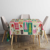 Cute Yule Lads Christmas Tablecloth Icelandic Jolasveinar Hippie Style - Wonder Print Shop
