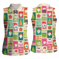 Cute Yule Lads Christmas Women Sleeveless Polo Shirt Icelandic Jolasveinar Hippie Style - Wonder Print Shop