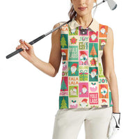 Cute Yule Lads Christmas Women Sleeveless Polo Shirt Icelandic Jolasveinar Hippie Style - Wonder Print Shop