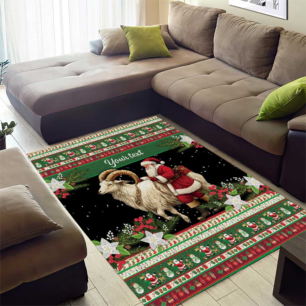 Yule Goat Personalized Area Rug Scandanavian Mythology LT9 - Wonder Print Shop