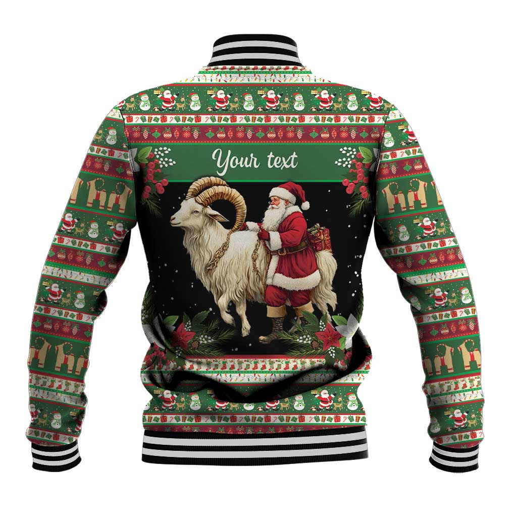 Yule Goat Personalized Baseball Jacket Scandanavian Mythology LT9 - Wonder Print Shop
