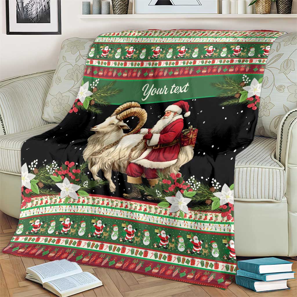 Yule Goat Personalized Blanket Scandanavian Mythology