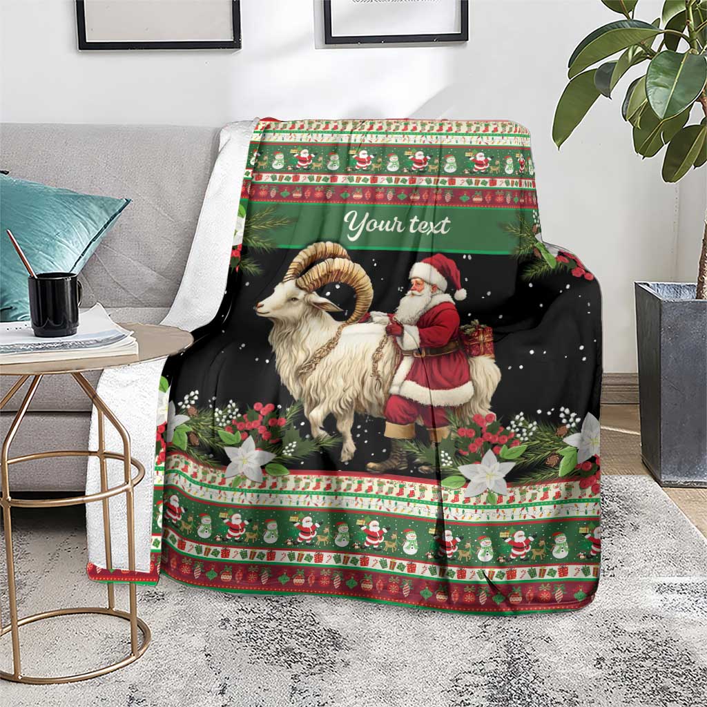 Yule Goat Personalized Blanket Scandanavian Mythology