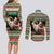 Yule Goat Personalized Couples Matching Long Sleeve Bodycon Dress and Long Sleeve Button Shirt Scandanavian Mythology LT9 - Wonder Print Shop