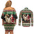 Yule Goat Personalized Couples Matching Off Shoulder Short Dress and Long Sleeve Button Shirt Scandanavian Mythology LT9 - Wonder Print Shop