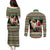 Yule Goat Personalized Couples Matching Puletasi and Long Sleeve Button Shirt Scandanavian Mythology LT9 - Wonder Print Shop