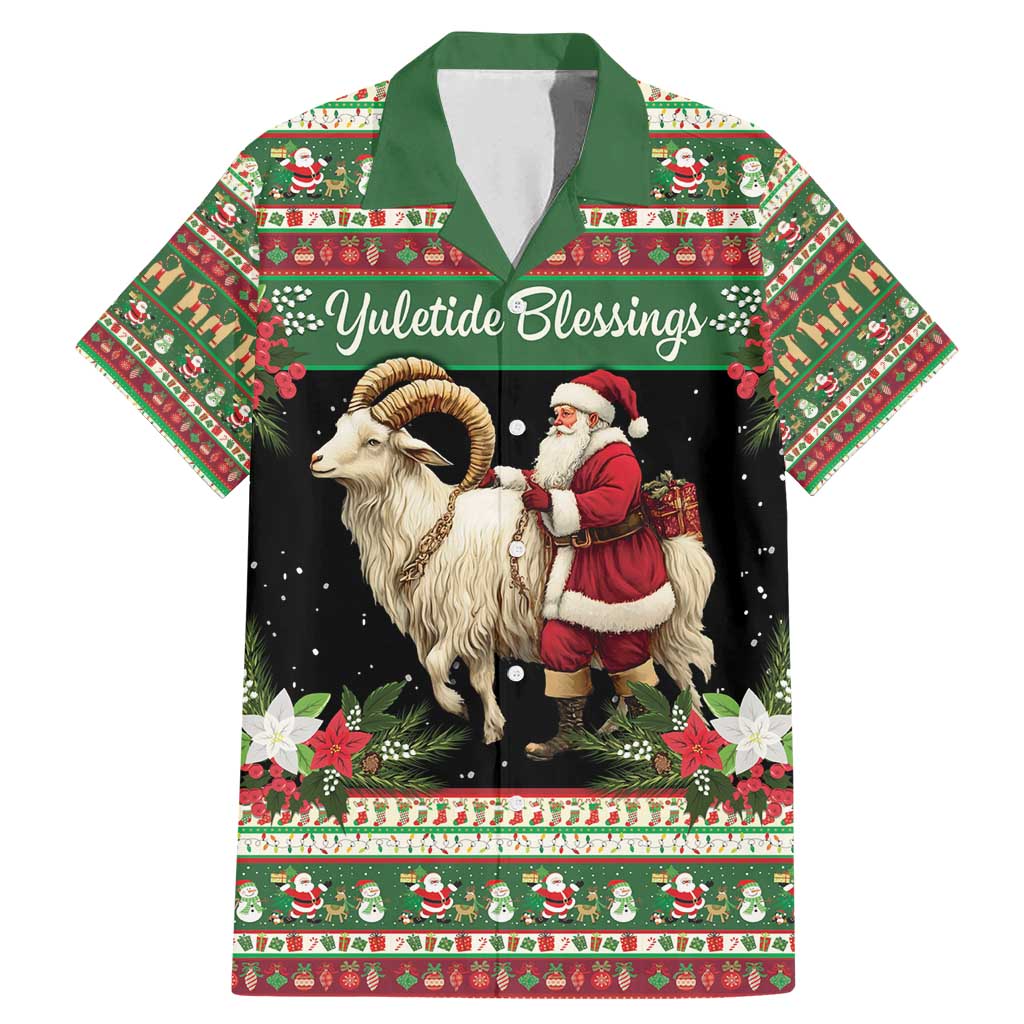 Yule Goat Personalized Family Matching Mermaid Dress and Hawaiian Shirt Scandanavian Mythology LT9 - Wonder Print Shop