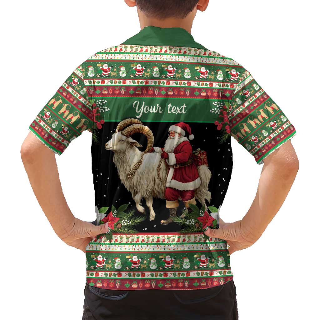 Yule Goat Personalized Family Matching Off Shoulder Short Dress and Hawaiian Shirt Scandanavian Mythology LT9 - Wonder Print Shop