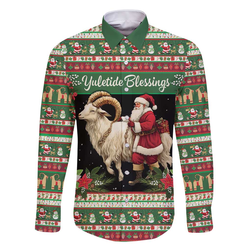 Yule Goat Personalized Family Matching Short Sleeve Bodycon Dress and Hawaiian Shirt Scandanavian Mythology - Wonder Print Shop