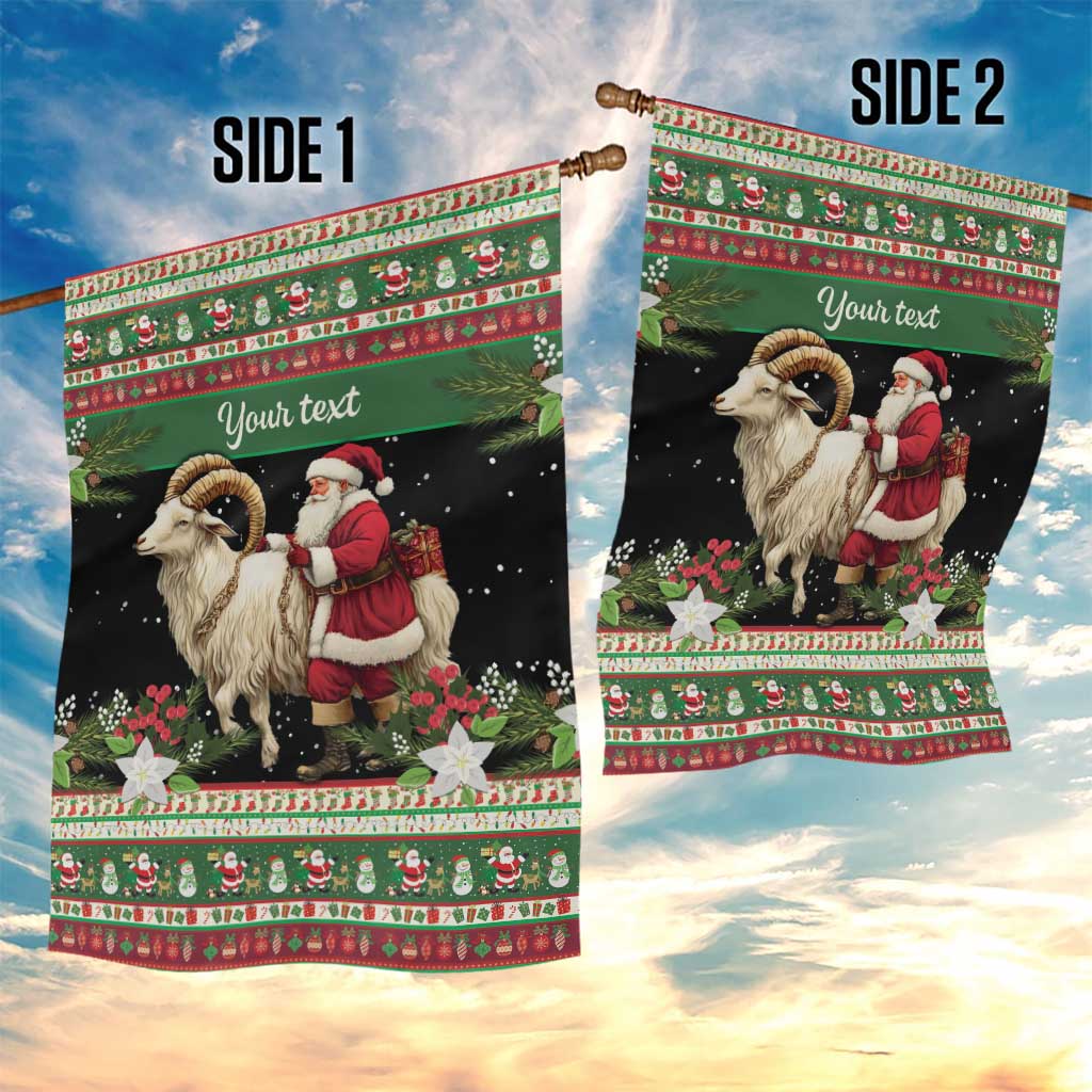 Yule Goat Personalized Garden Flag Scandanavian Mythology - Wonder Print Shop