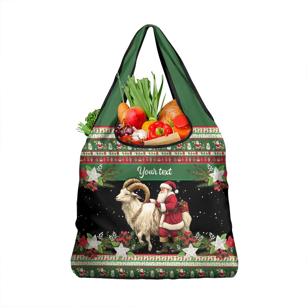 Yule Goat Personalized Grocery Bag Scandanavian Mythology