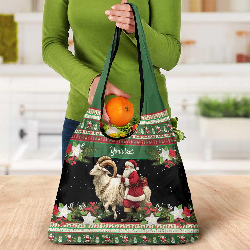 Yule Goat Personalized Grocery Bag Scandanavian Mythology