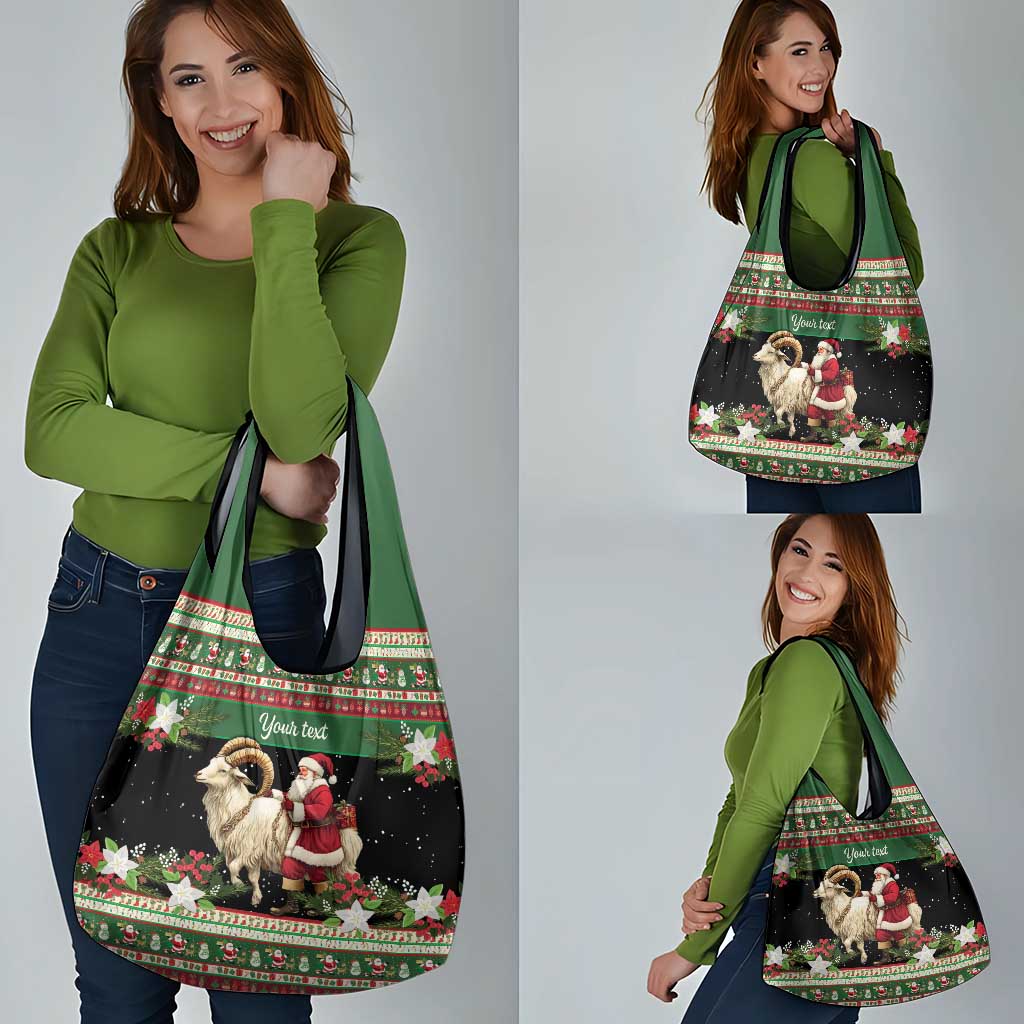 Yule Goat Personalized Grocery Bag Scandanavian Mythology