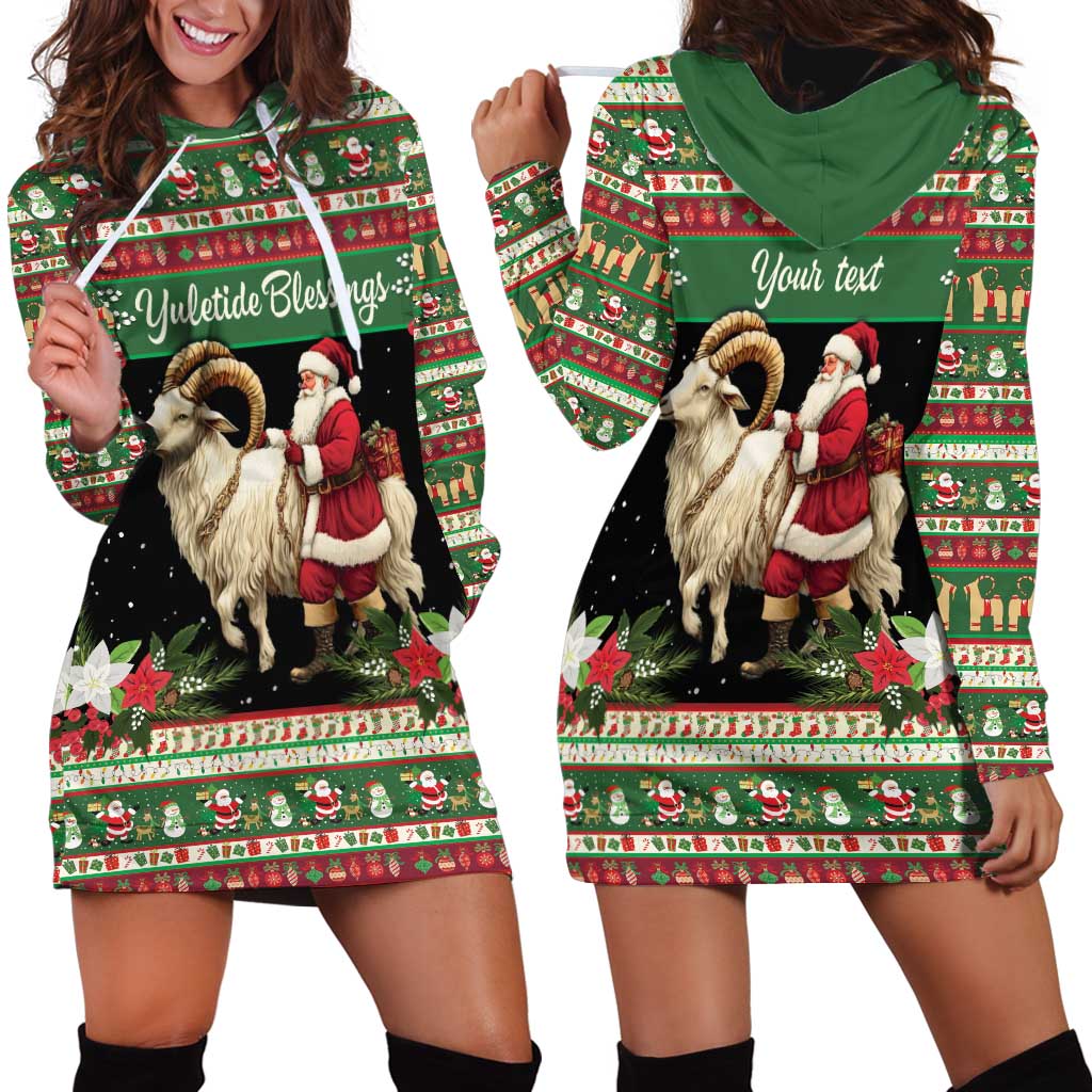 Yule Goat Personalized Hoodie Dress Scandanavian Mythology - Wonder Print Shop