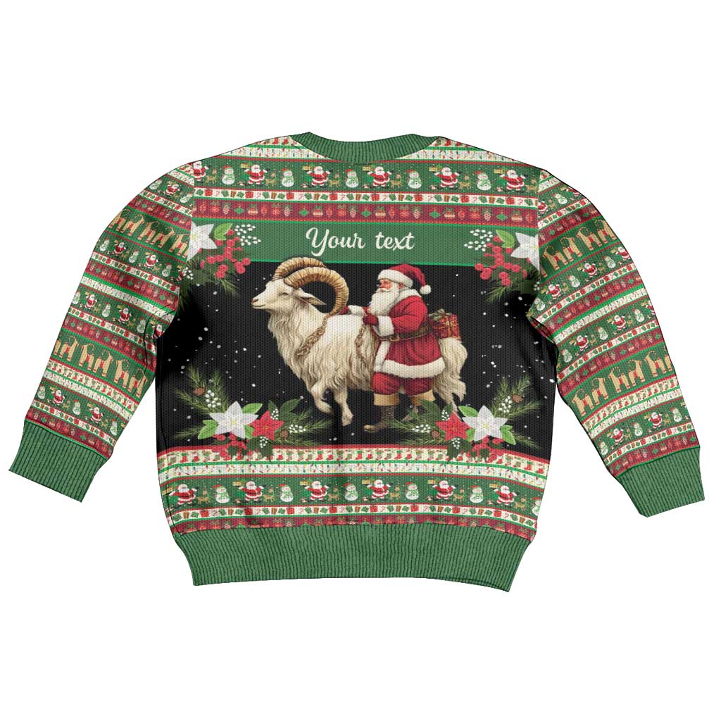 Yule Goat Personalized Kid Ugly Christmas Sweater Scandanavian Mythology - Wonder Print Shop