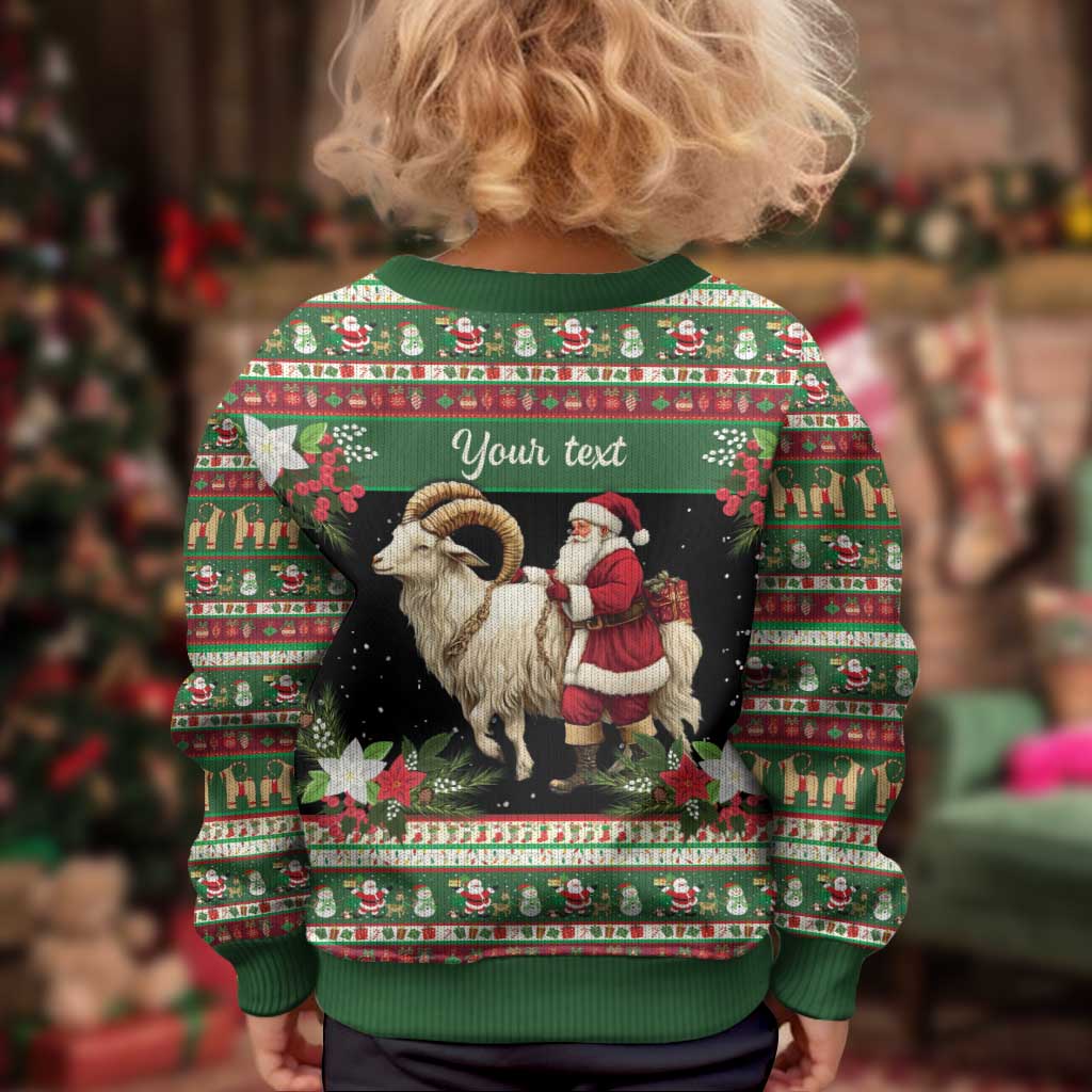 Yule Goat Personalized Kid Ugly Christmas Sweater Scandanavian Mythology - Wonder Print Shop